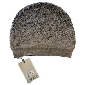 Barefoot Dreams Cozychic Lite Confetti Beanie‎ in Storm Gray - Dark Brown NWT!